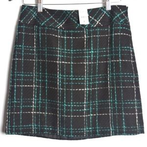 NWT Loft Plaid Skirt